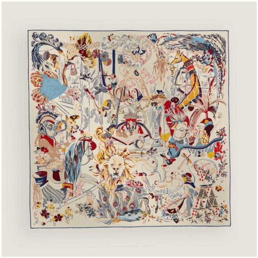Hermes Silk Multi-Color Scarf 90x90 nwot